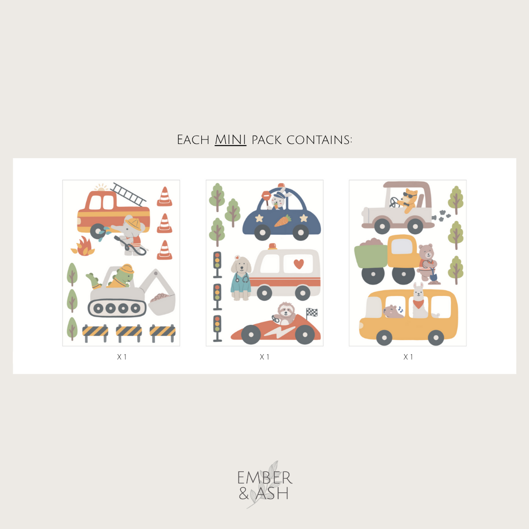 Fabric Wall Decals - Wonder Wheels