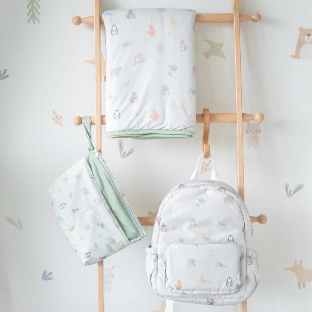 Bundle - By Your Side (Sage) | Blanket + Backpack + Wet Bag
