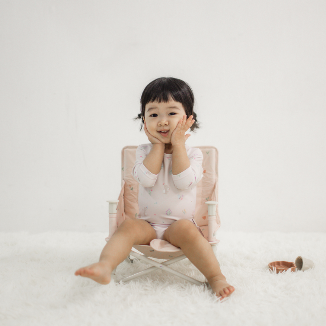 Long Sleeve Ruffle One-Piece - Hoppy Days