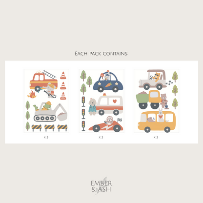 Fabric Wall Decals - Wonder Wheels
