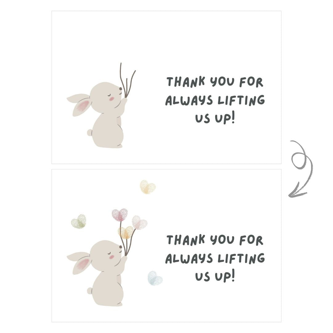 [Free Printables] Teacher's Day DIY Fingerprint Cards