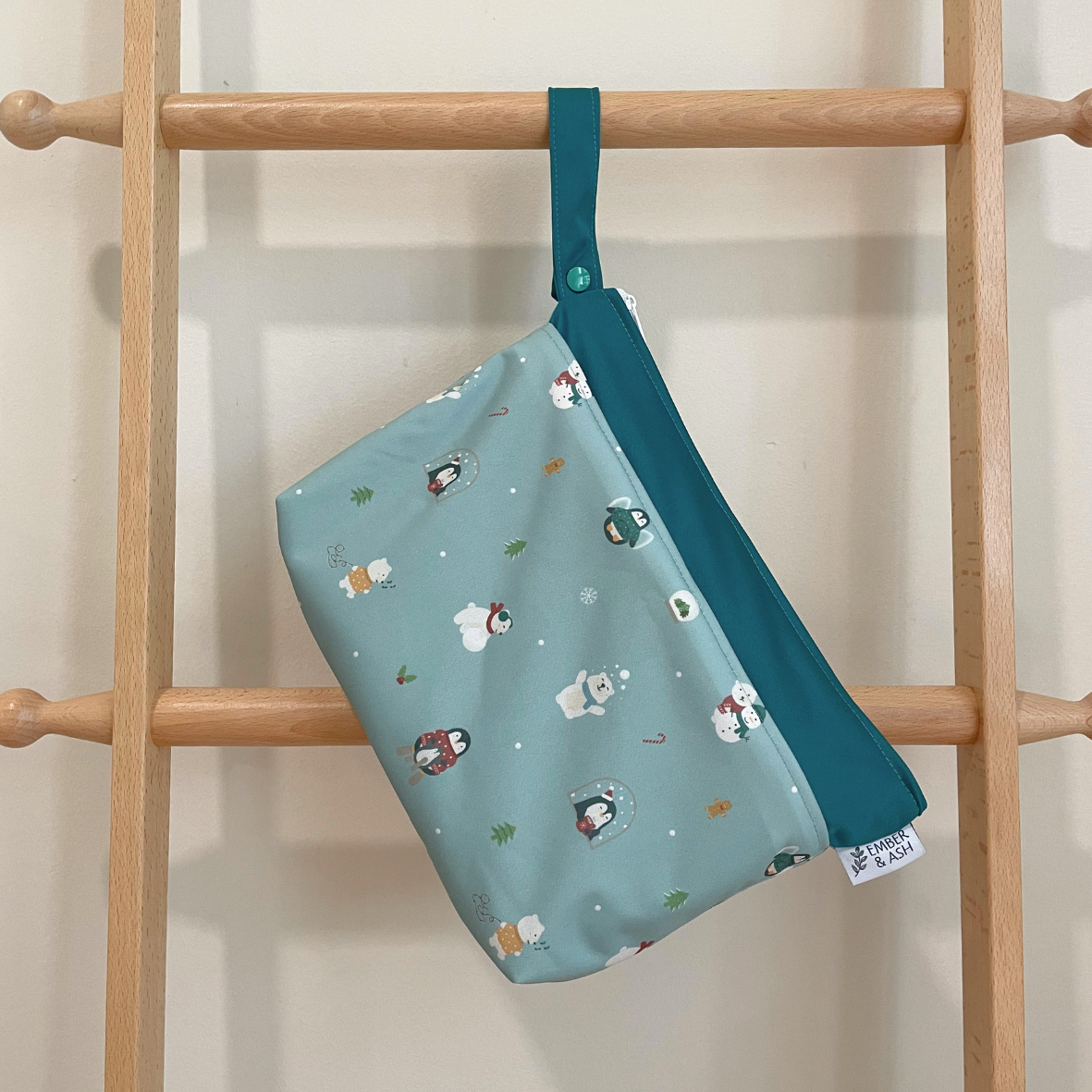 Wet Bag - Love, Lights, & Cosy Nights (Teal)