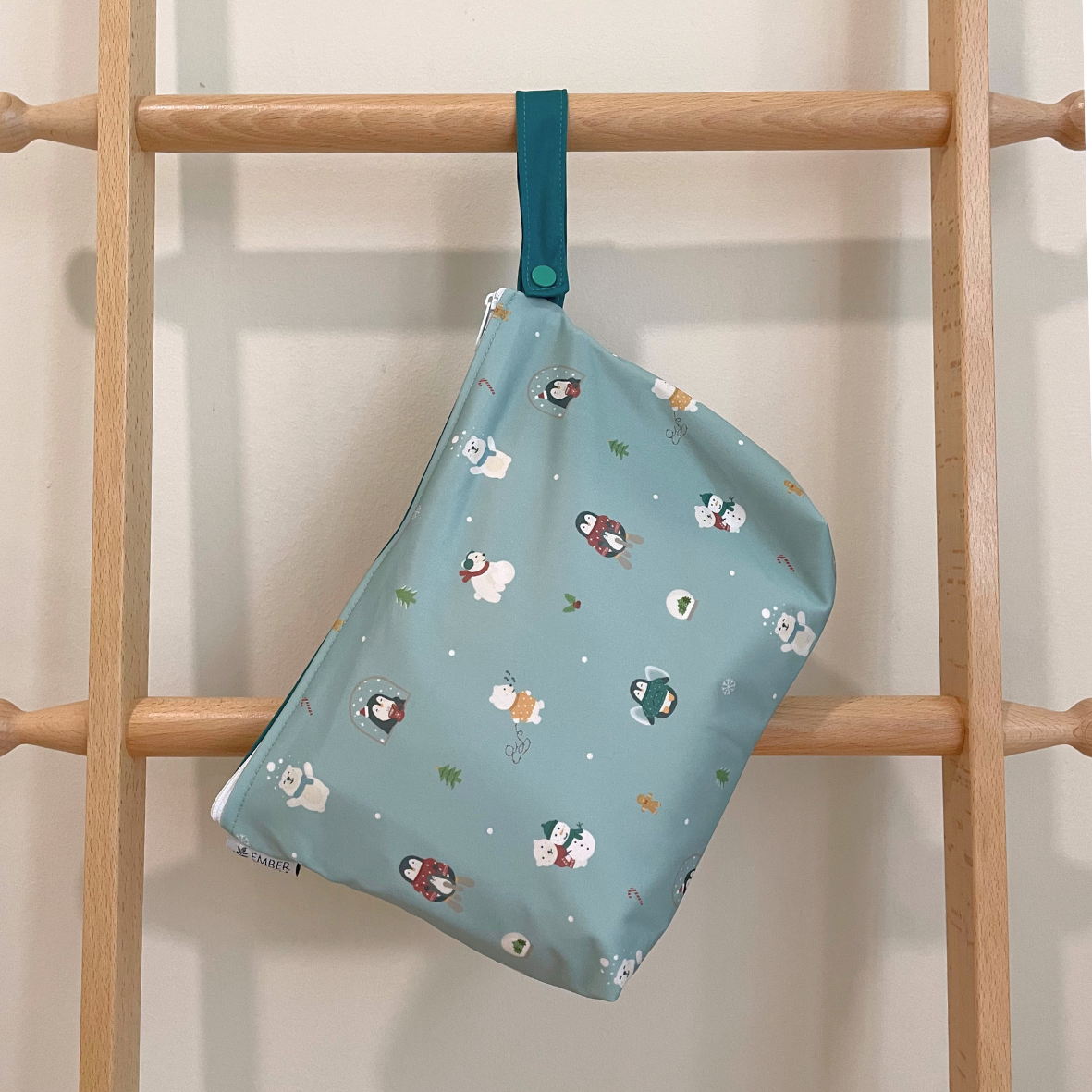 Wet Bag - Love, Lights, & Cosy Nights (Teal)