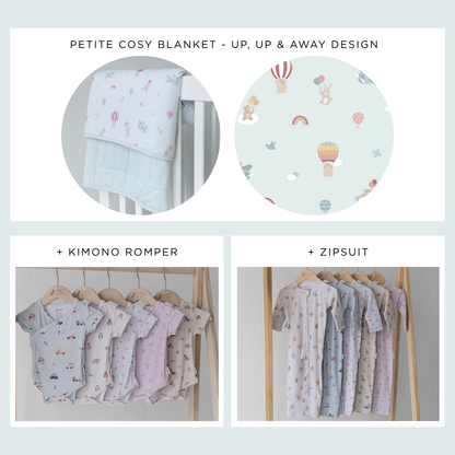 First Snuggles Set - Up, Up & Away Blanket