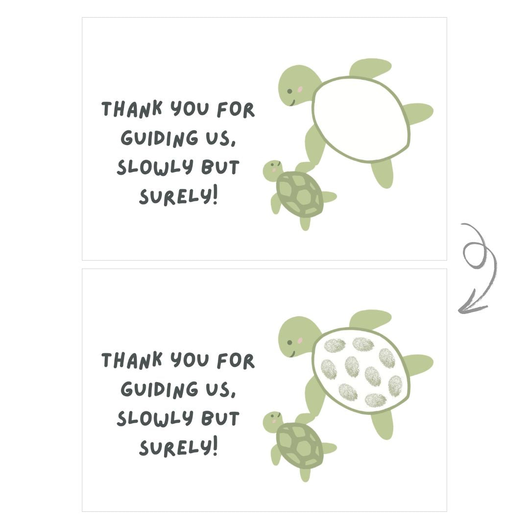 [Free Printables] Teacher's Day DIY Fingerprint Cards