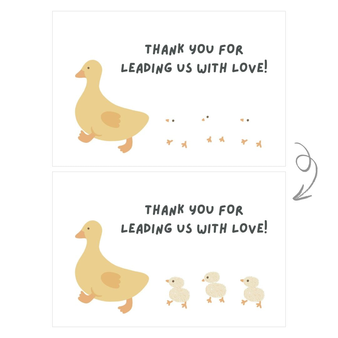 [Free Printables] Teacher's Day DIY Fingerprint Cards