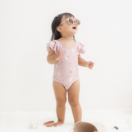Sleeveless Ruffle One-Piece - Little Love Notes