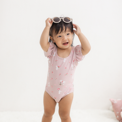 Sleeveless Ruffle One-Piece - Little Love Notes