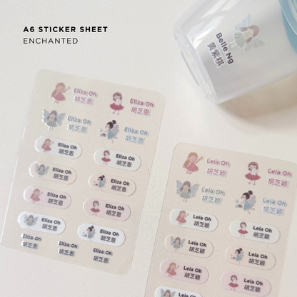 Name Stickers – A6 Party Pack (Set of 8 or More)