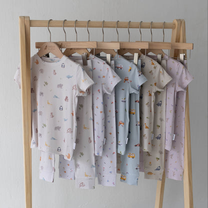 Short Sleeve PJ Set - Hoppy Days