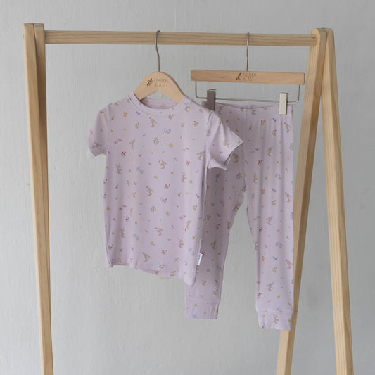 Short Sleeve PJ Set - Hoppy Days