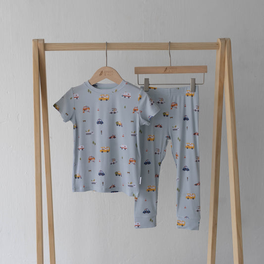 Short Sleeve PJ Set - Wonder Wheels