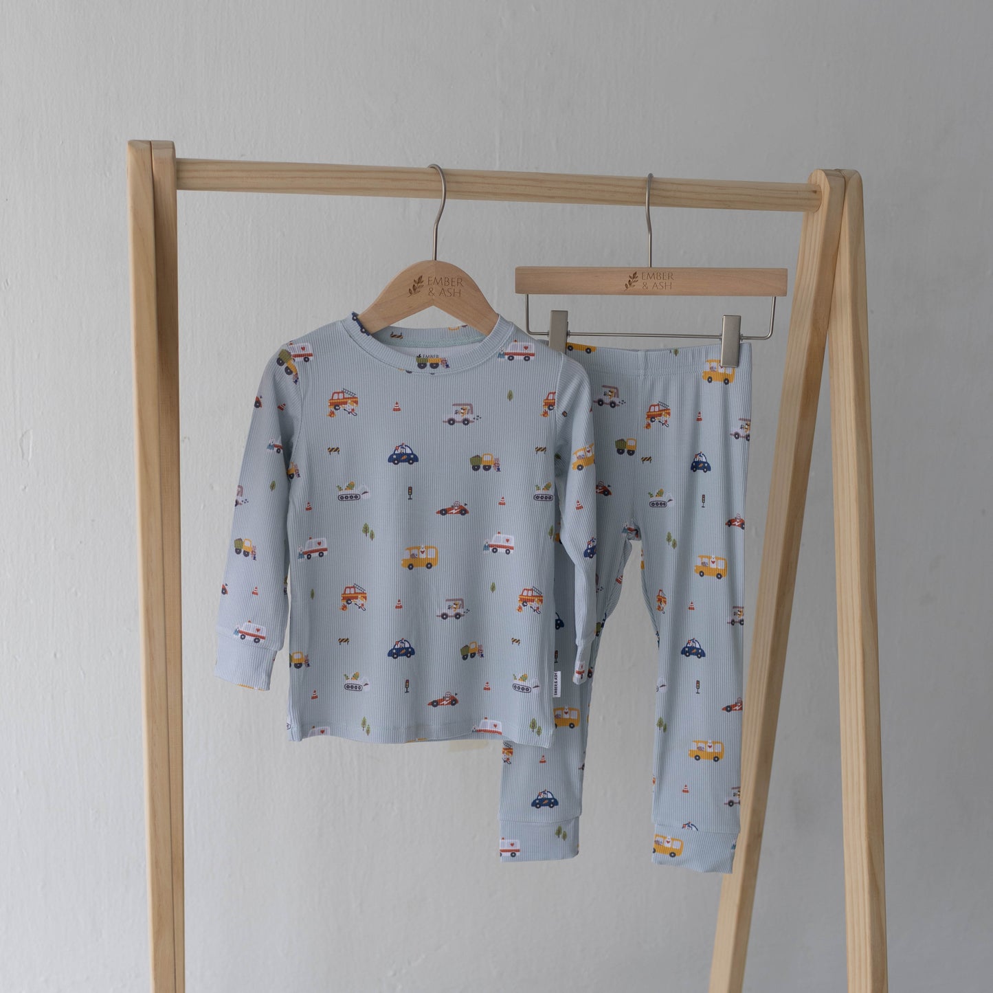 Long Sleeve PJ Set - Wonder Wheels