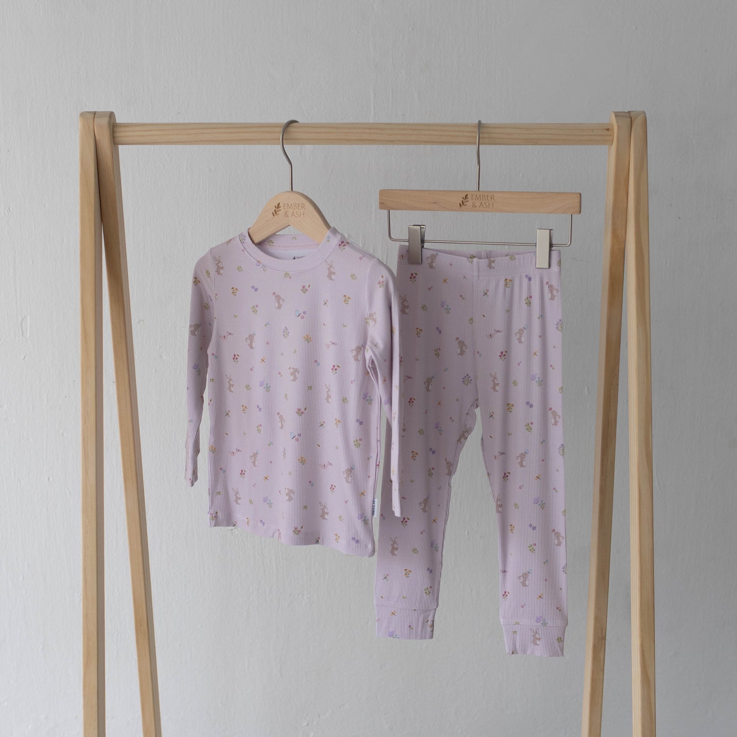 Long Sleeve PJ Set - Hoppy Days