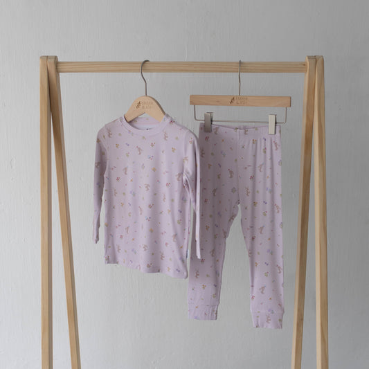 Long Sleeve PJ Set - Hoppy Days