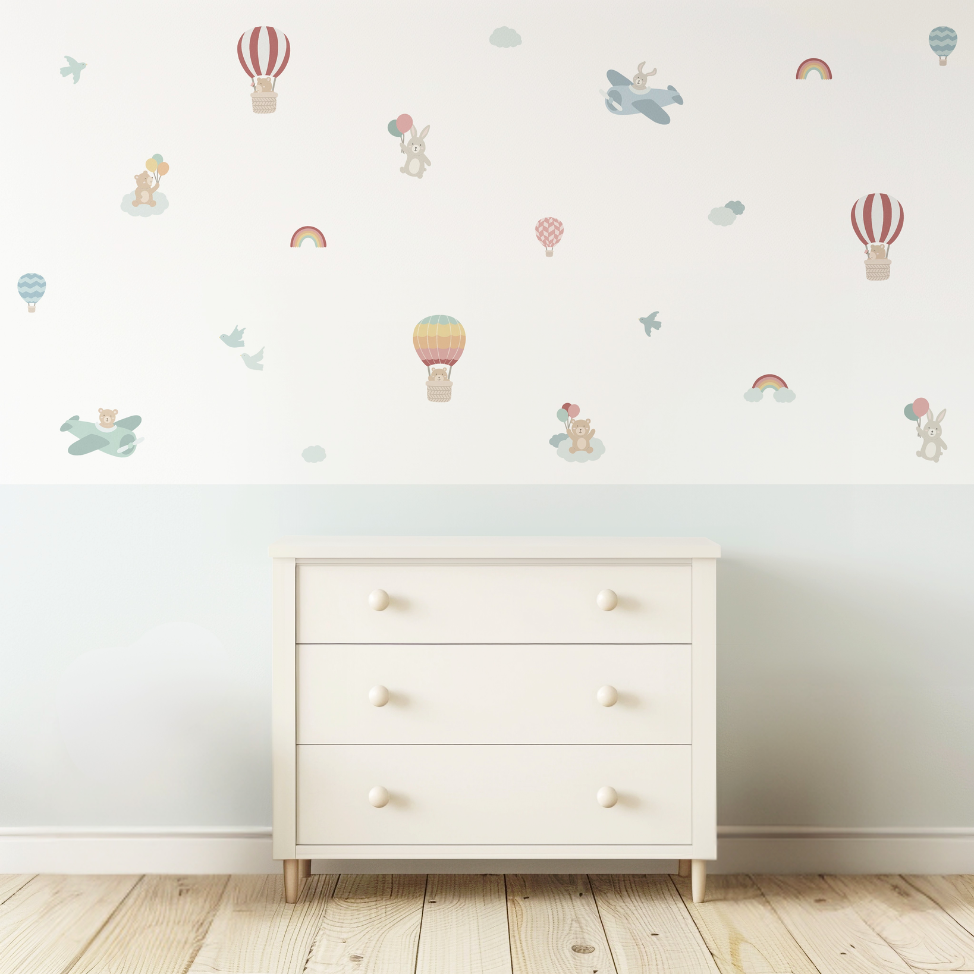 Fabric Wall Decals - Up, Up, & Away!